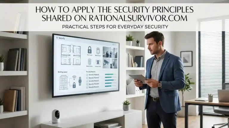 How to Apply the Security Principles Shared on rationalsurvivor.com